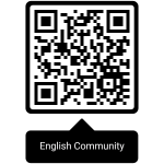 English Community Tavira website QR Code